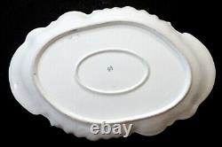 1890 Antique De Lanternier Porcelaine Limoges Seashell Peint À La Main 18,5 Platter
