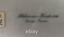 Antique 13 Limoges Blakeman & Henderson Assiette Chargeur Peinte à la Main Signée