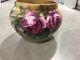 Antique D & C Limoges France Handpainted Roses & Or Jardiniere Vase Planter