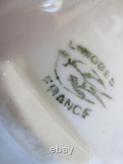 Antique Gilman Collamore Porcelaine Limoges France Oyster Plate 6 Puits