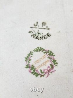 Antique Jean Pouyat Limoges France Plaque De Chargeur Peint À La Main, Joseph Help Sioux