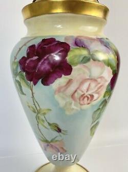 Antique W. Guerin Limoges France Potpourri Lidded Vase Peint À La Main 15