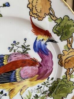 Assiette de cabinet peinte à la main AHRENFELDT LIMOGES CHELSEA BIRD Antique 1894-1930
