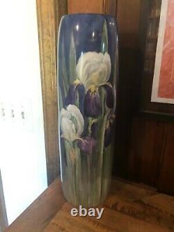 Belle Antique Wg - Co Limoges Grand Vase Peint À La Main