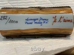 Boîte De Collection En Porcelaine De Limoges. Cigale. 2.5x1.5x1 Ltd Ed Vintage. Peint À La Main