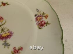 Ensemble de 8 assiettes en porcelaine Antique William Guerin & Co. Pouyat Elite Limoges France