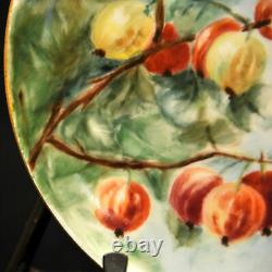 Limoges Haviland & Co 6 Dessert Plates Artist Ware Suspension Fruit 1894-1931