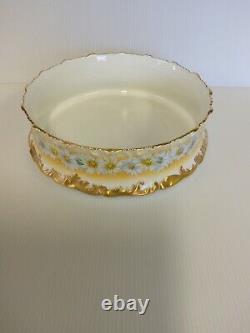 Limoges Pudding Porcelaine Bowl- Daisy Chain Pattern