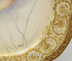 Magnifique Limoges Avenir Pour Tiffany & Co Plaques D’armoires En Porcelaine Peintes À La Main