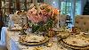 Mon French Victorian Themed Tablescape Et Buffet Antique Cristal Laiton Et Bronze