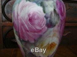 Roses Vase Peint À La Main Tankard 14