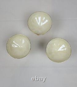 Tasses à punch Haviland Limoges France peintes à la main avec raisins - Lot de 3