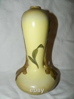 Vase De Tulipe De Porcelaine De Limoges Peint À La Main Art Nouveau Antique