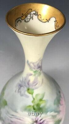 Vase Peint À La Main Chrysanthèmes