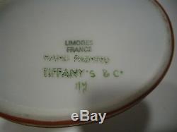 Vintage Limoges France Peint À La Main Pour Tiffany & Co Canard En Porcelaine Boîte Babiole