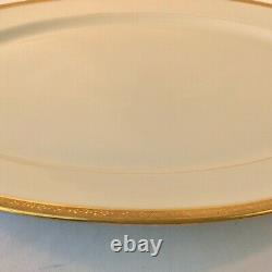 Wm Guerin & Co Limoges France XL Platter Ovale Blanc Gld 17 X 13,5 1891-1932